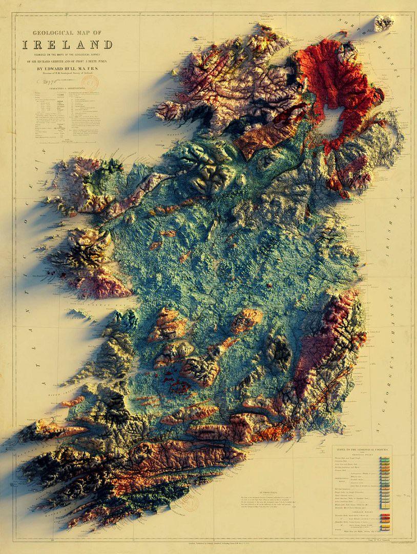 A Geologic Map Of Ireland Irishtopia
