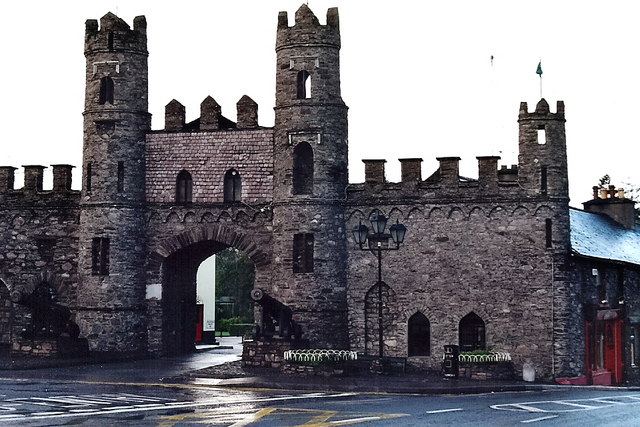 W3372 : Macroom - Castle view from North Square (N22) W3372 : Macroom - Castle view from North Square (N22)