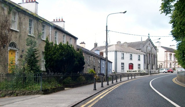 N6087 : Georgian houses at the eastern end of Main Street N6087 : Georgian houses at the eastern end of Main Street