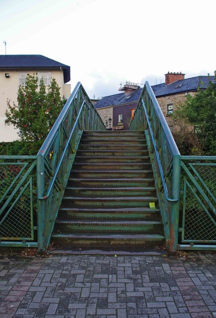 R7072 : Steps to footbridge over the Killaloe Canal, Killaloe R7072 : Steps to footbridge over the Killaloe Canal, Killaloe