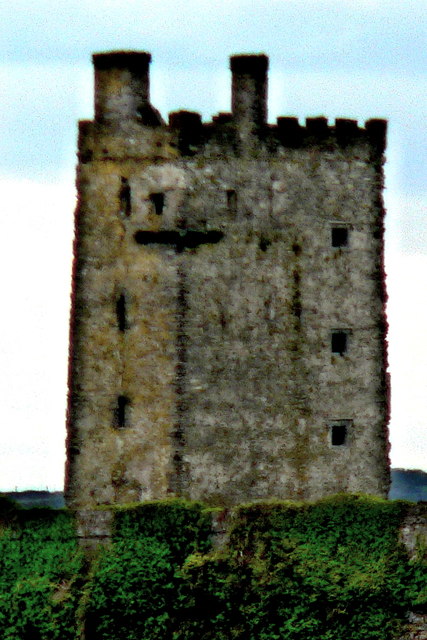 Q8451 : Loop Head Peninsula - Carrigaholt - Distant Castle Ruins Q8451 : Loop Head Peninsula - Carrigaholt - Distant Castle Ruins