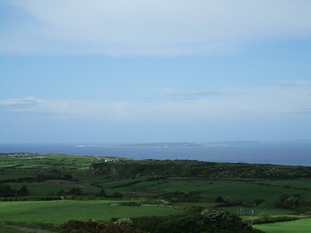 R1099 : View towards the Aran Islands just visible in the distance