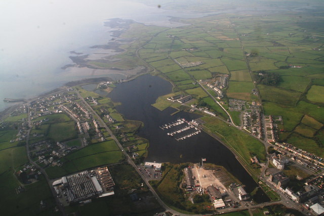 Q9854 : Kilrush Harbour: aerial 2015