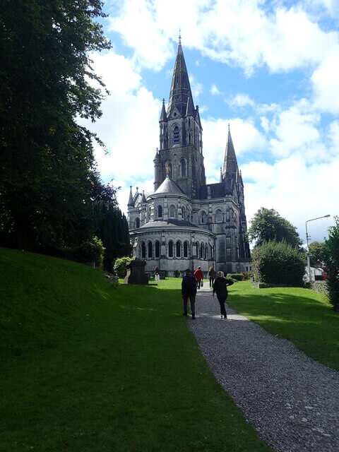 W6771 : Approach to the east end of Saint Fin Barre's Cathedral, Cork W6771 : Approach to the east end of Saint Fin Barre's Cathedral, Cork