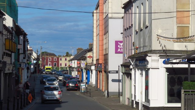 S7276 : Carlow - the eastern end of Tullow Street S7276 : Carlow - the eastern end of Tullow Street